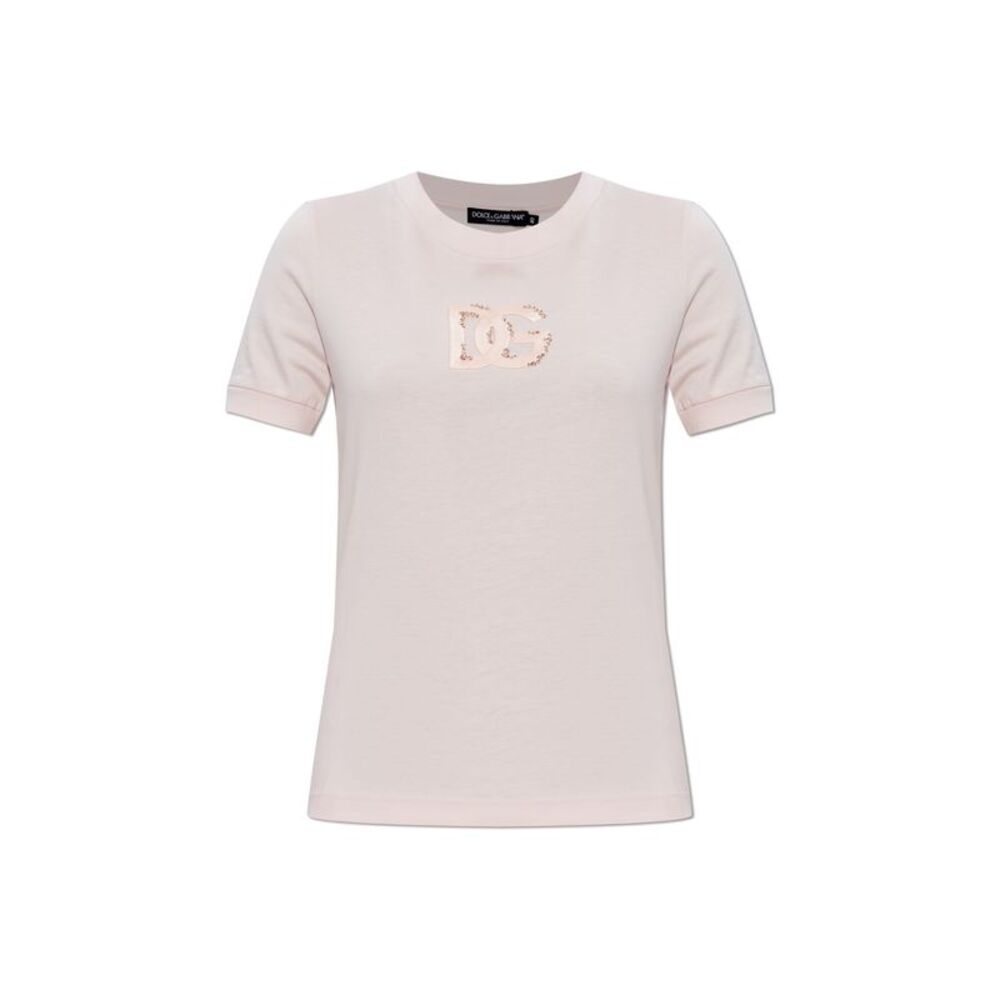 T-shirt with a shimmering logo